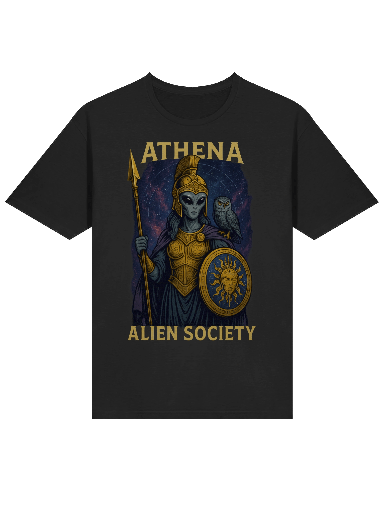 Athena's Cosmic Defender T-Shirt product image (3)