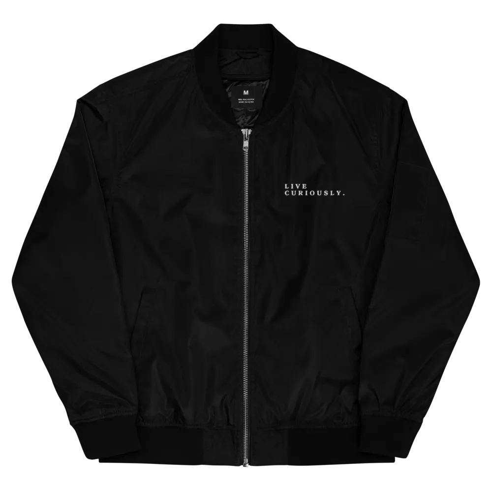 Live Curiously Embroidered Bomber Jacket product image (3)