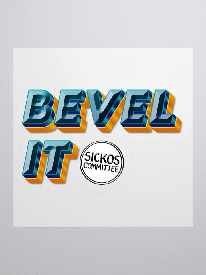 BEVEL IT Kiss Cut Stickers - 3 Sizes product image (3)