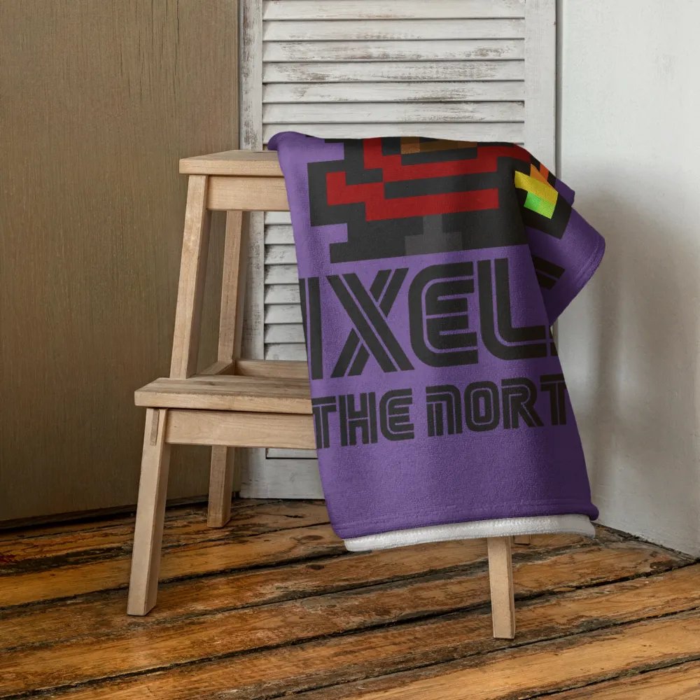 Pixels towel Purple product image (4)