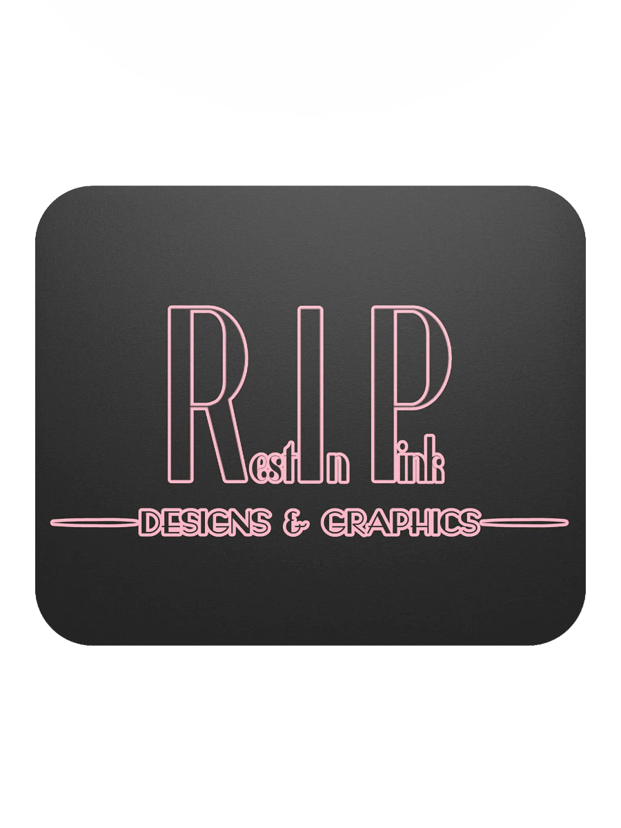 RIP Minimalist Logo Mouse Pad - Black product image (2)