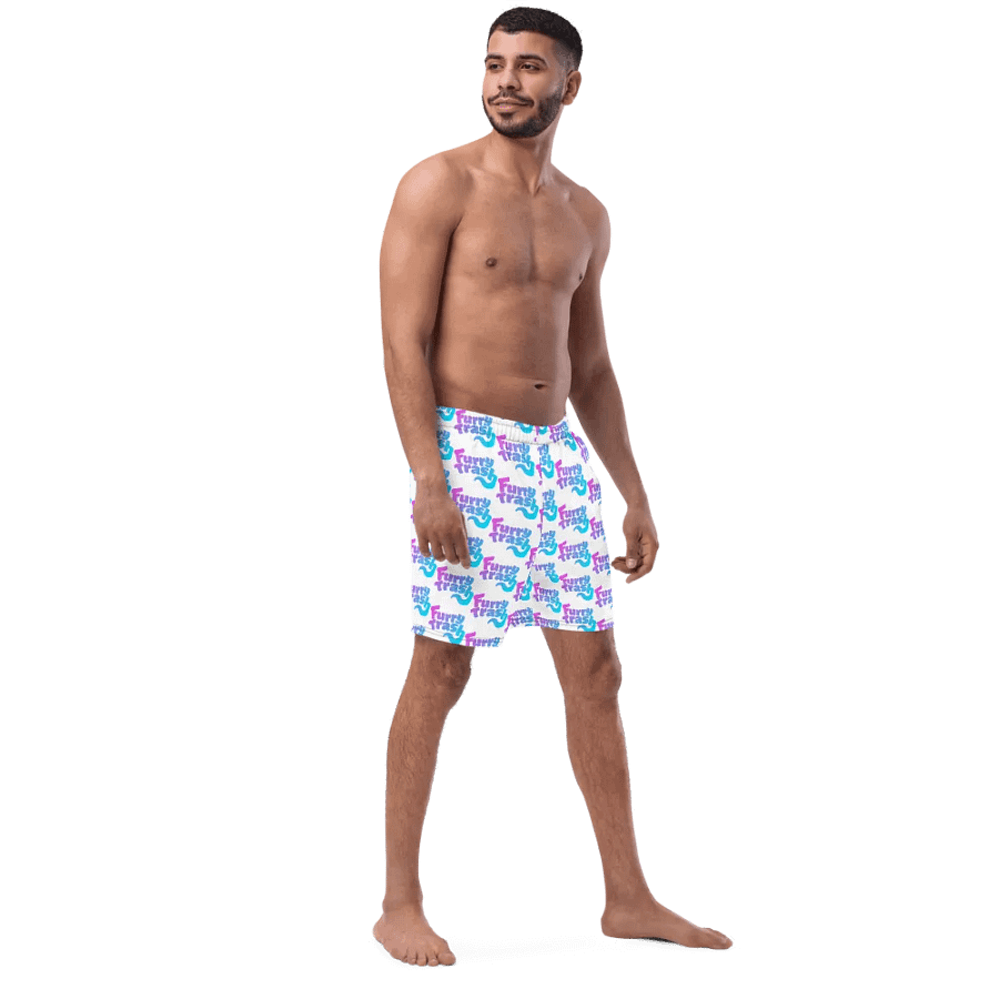 Patterned Swimtrunks - White product image (4)