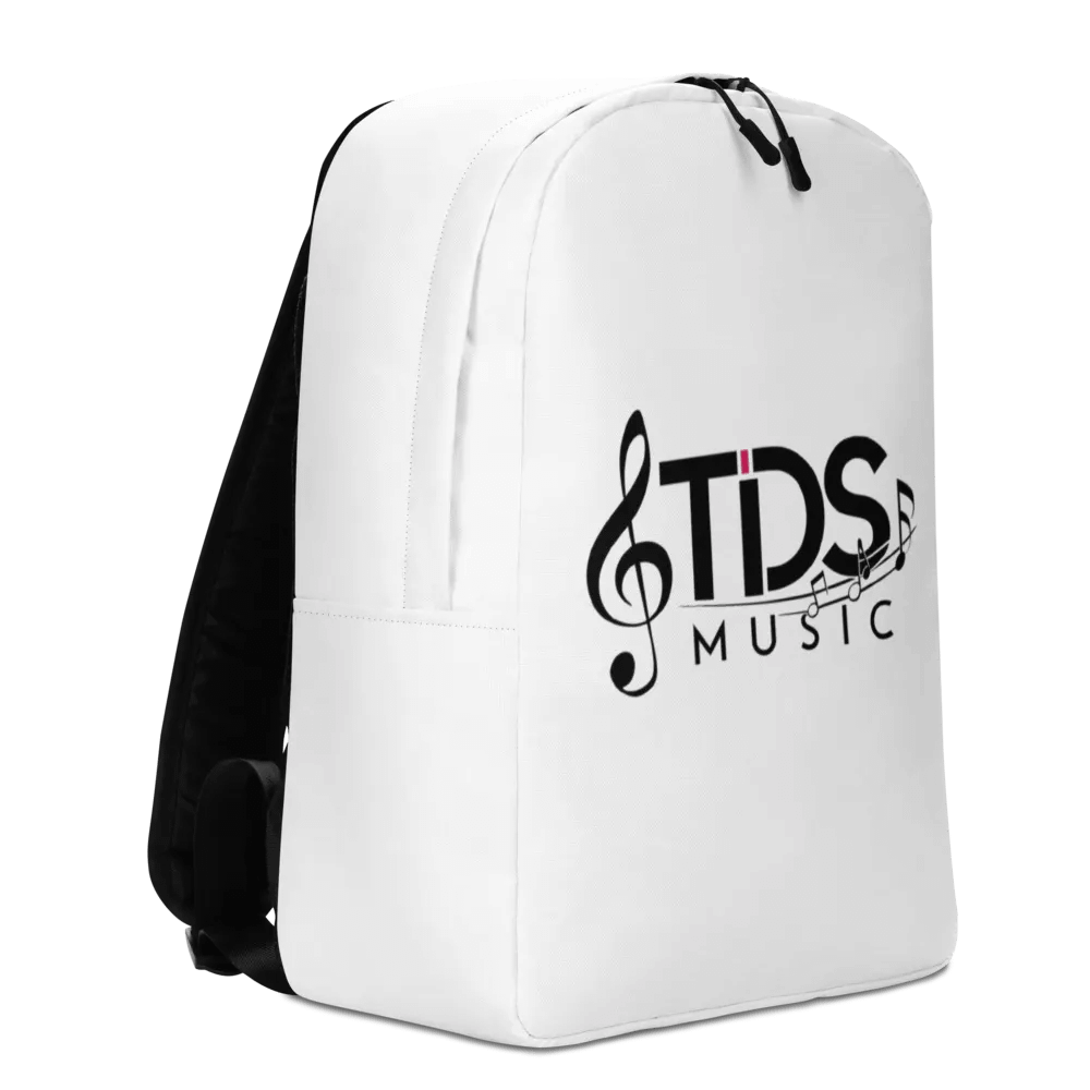 TDS Music Minimalist Backpack - All-Over Print, White, Water-Resistant, Fits 15" Laptop product image (5)