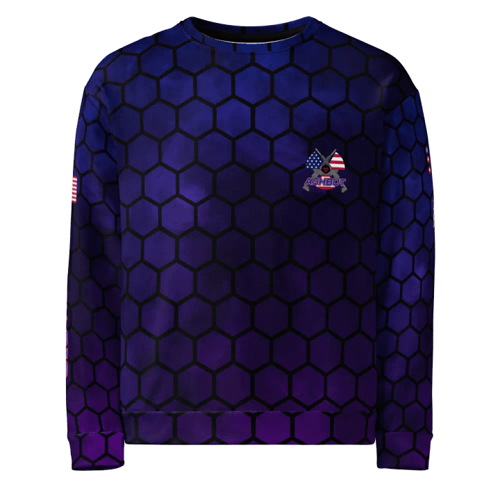 ASHBOT HEX All-Over Print Unisex Sweatshirt product image (1)