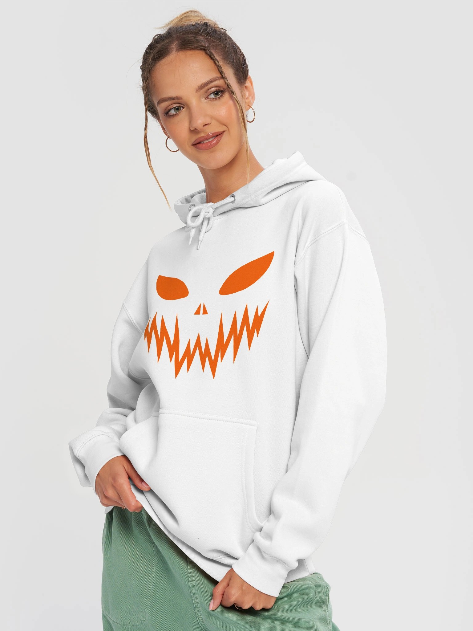Pumpkin Face Unisex Hoodie product image (11)