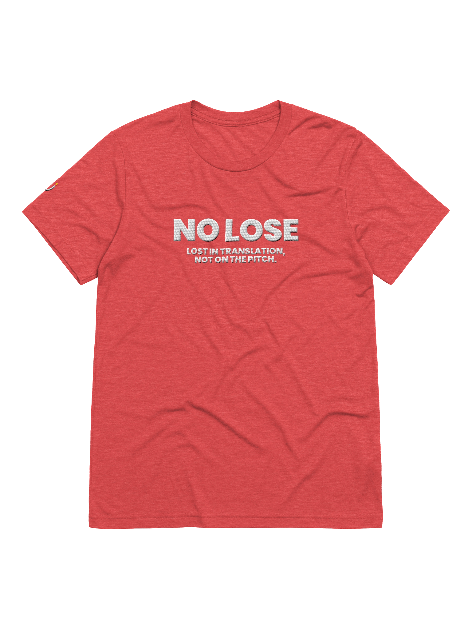 NO LOSE Red Triblend Short Sleeve T-Shirt product image (8)