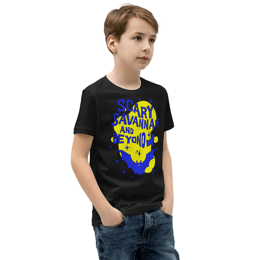 Scary Savannah Bats Youth Unisex Tee Shirt product image (10)