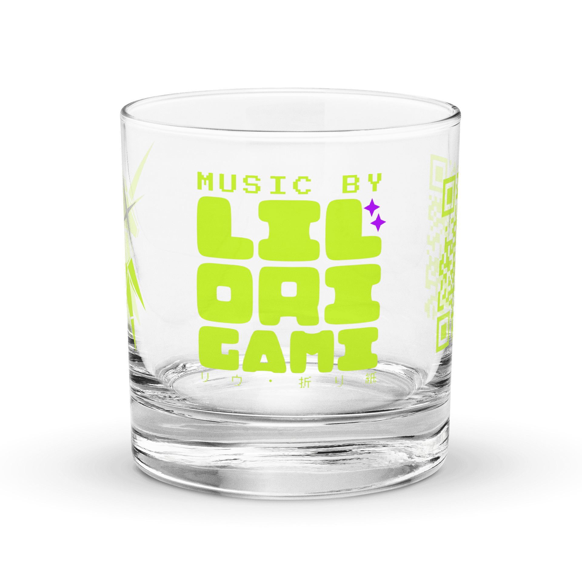 Lil' Origami Rocks Glass [Acid Logo] product image (1)