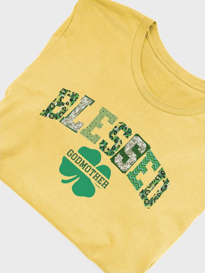 St Patricks Day Blessed Godmother Shirt - Clover t-shirt St Patricks Gift for Godmother product image (14)