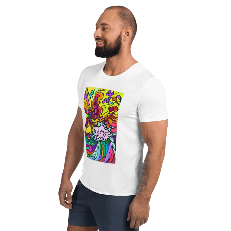 Vibrant Energy Athletic Tee - Wave at Sunset product image (3)