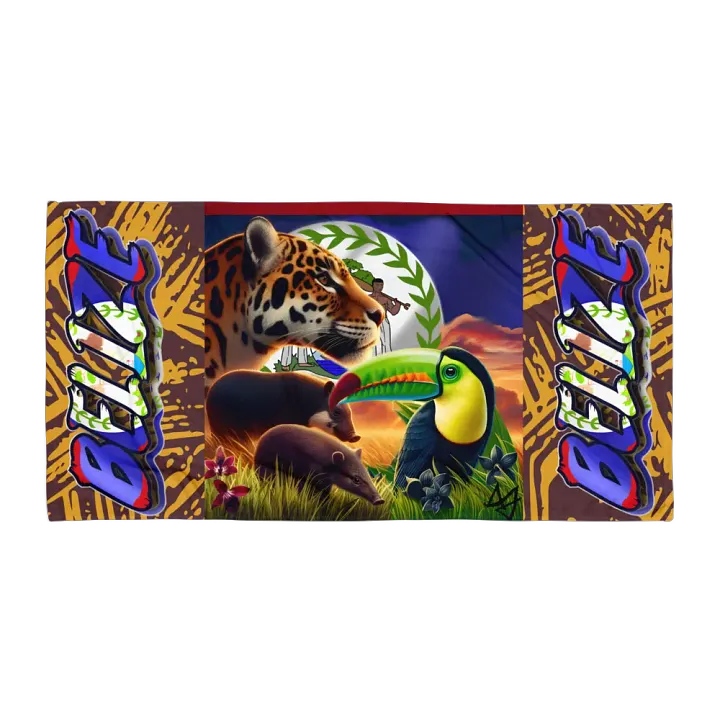 Beauty of Belize (Fun Edition) Beach Towel product image (1)