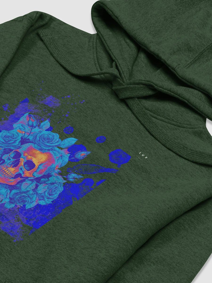 Blue Orchid Skull Premium Unisex Hoodie product image (27)