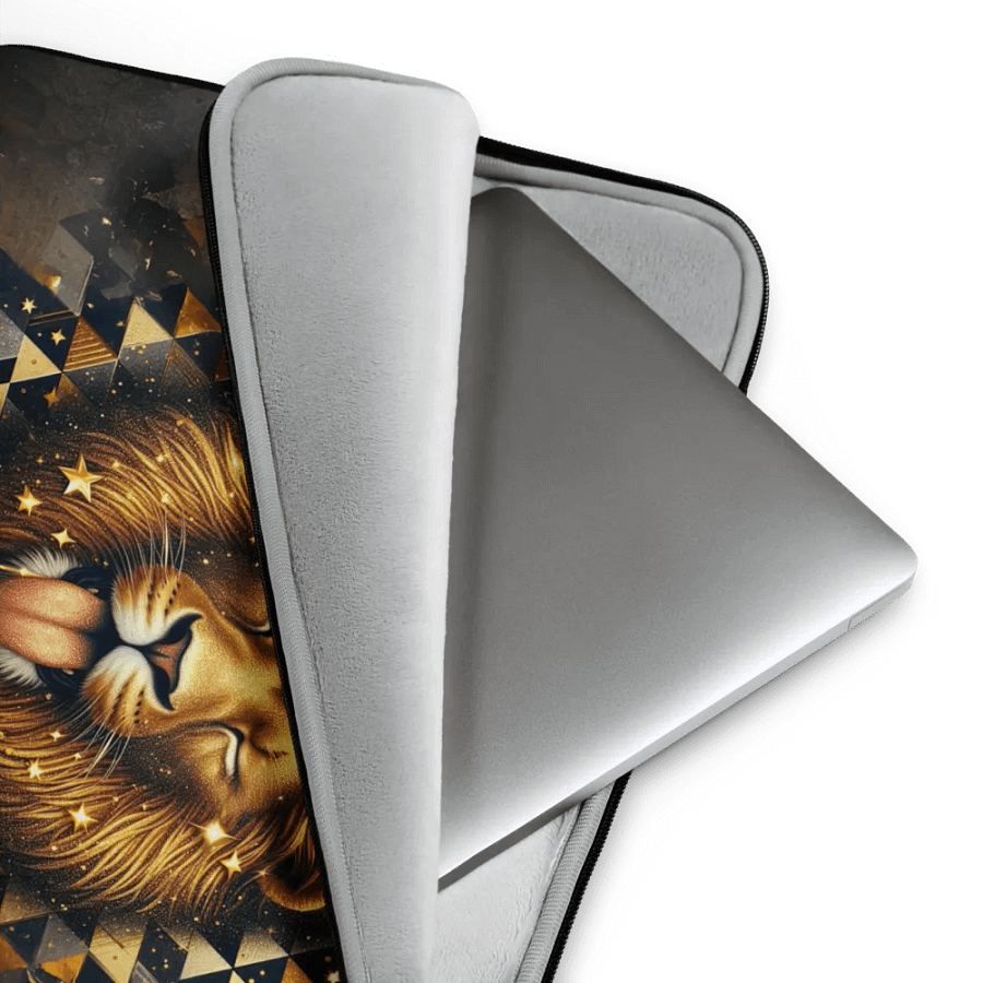 Golden Lion Laptop Sleeve product image (3)