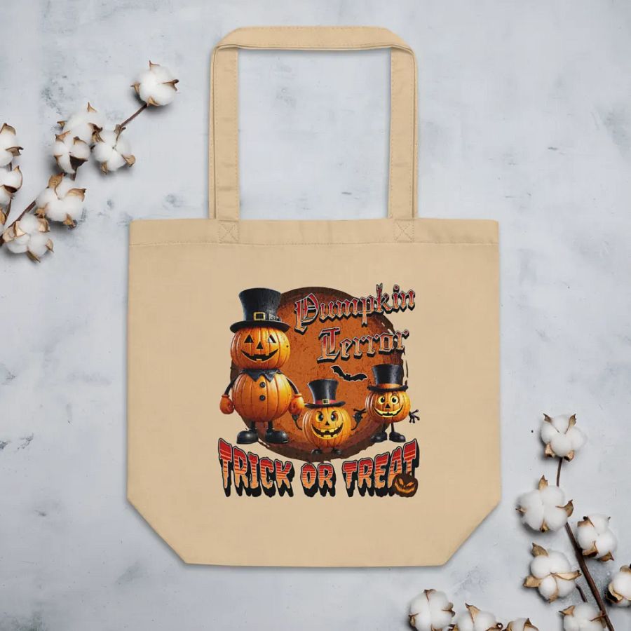 Pumpkin Terror Trick Or Treat Tote Bag product image (3)