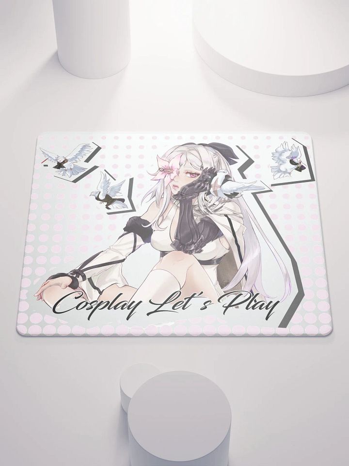 LZ's pigeons small mousepad white product image (1)