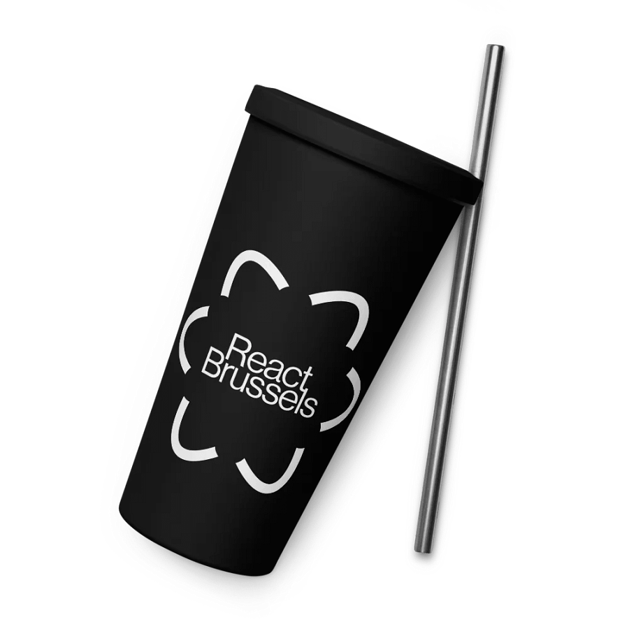 RB Insulated Tumbler with a Straw Black product image (7)
