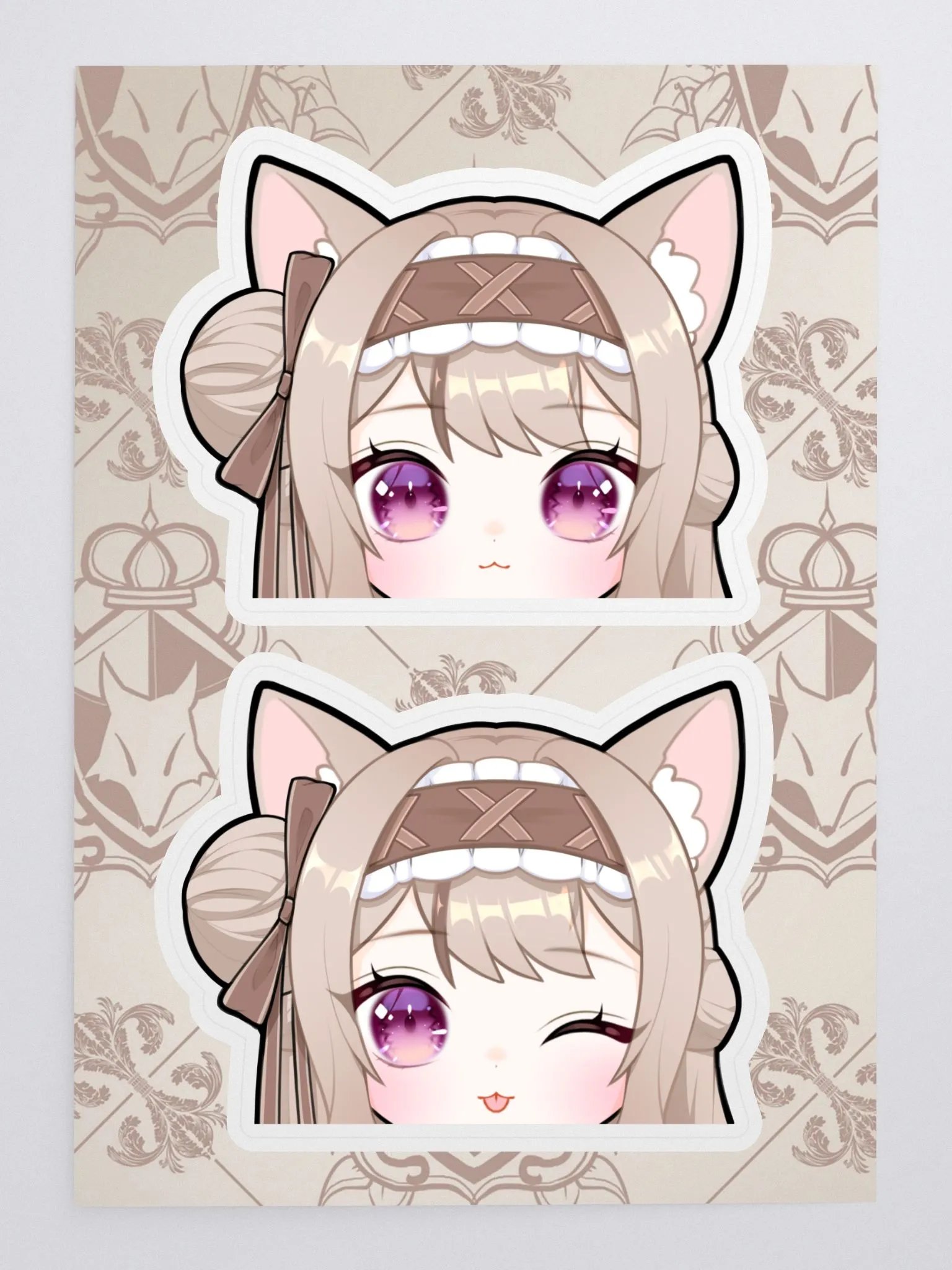 Mocha Peeker Sticker Set B product image (2)