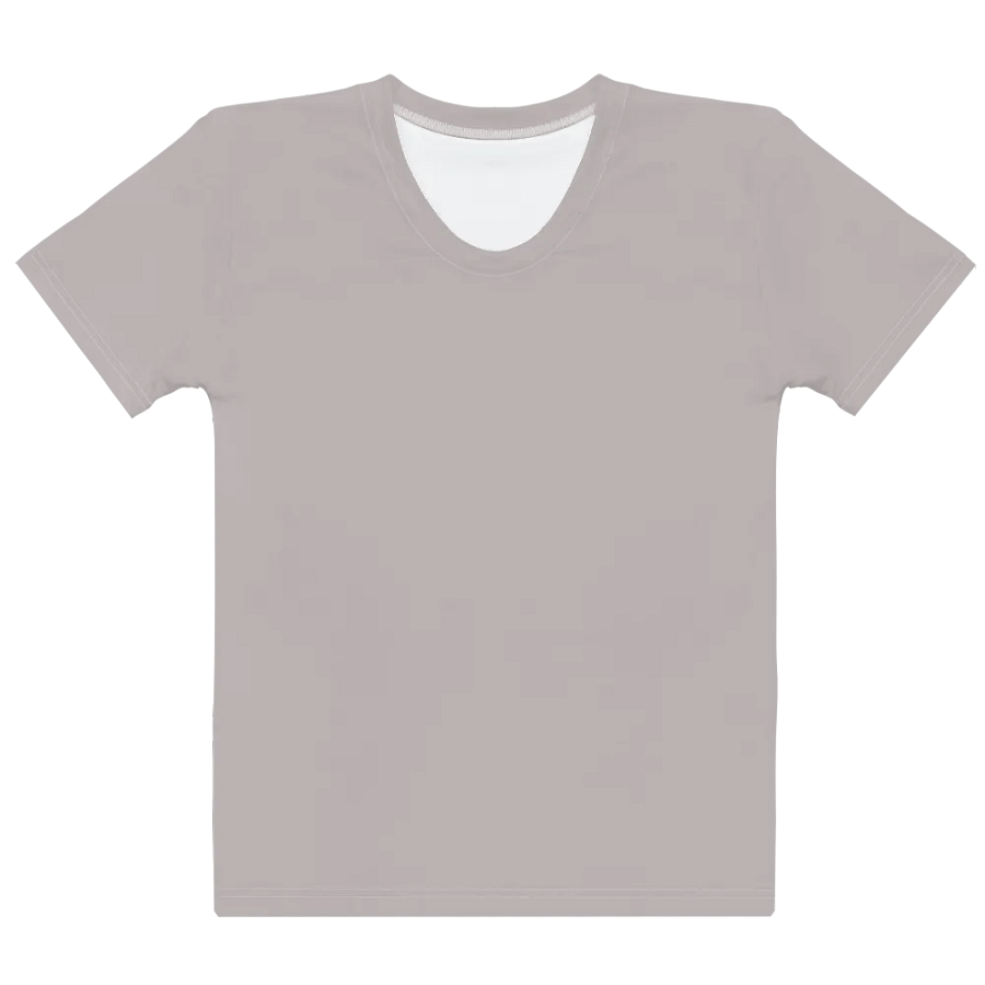 Plain Gray True Summer Women's Crewneck Polyester Heavyweight Premium T-Shirt by Treasure Pie product image (10)