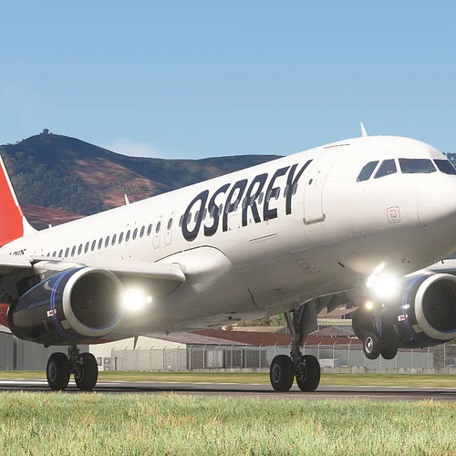 Ran the @fenixsimulations A320 out of Mexico City today on #VATSIM and @msfsofficial with our new Osprey Airways liveries for...