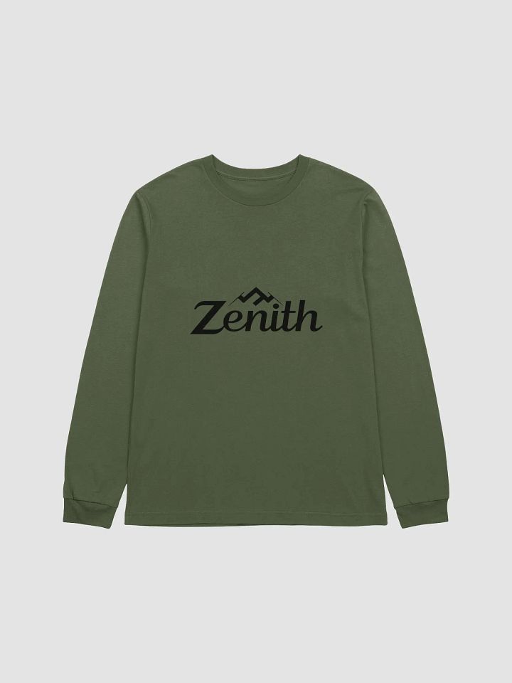 Zenith Unisex Supersoft Long Sleeve T-Shirt with Mountain Peak Design product image (1)
