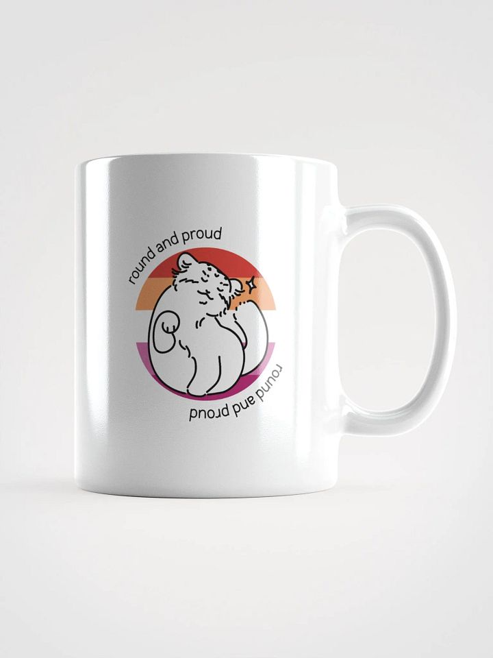 Round and Proud Manul Lesbian Version - White Mug product image (2)
