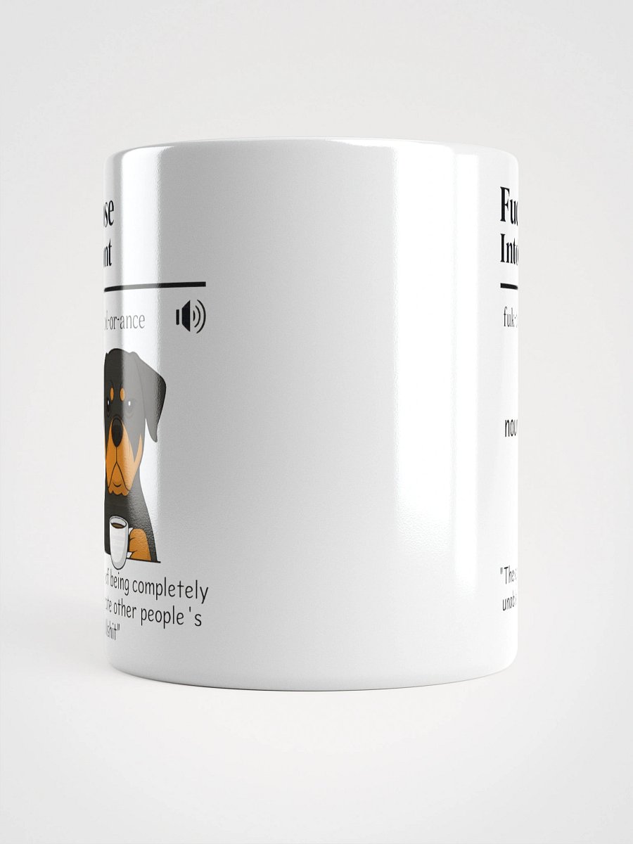 Intolerant Rottweiler - White Glossy Mug product image (5)