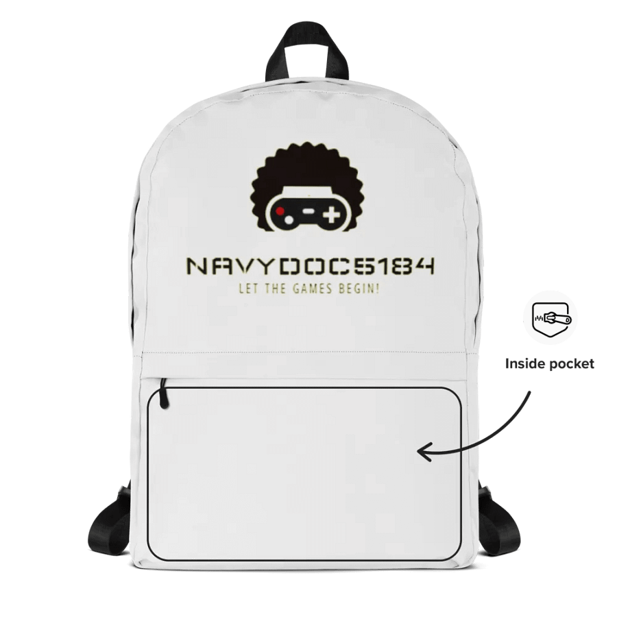 NavyDoc5184 Gamer Logo Backpack product image (2)