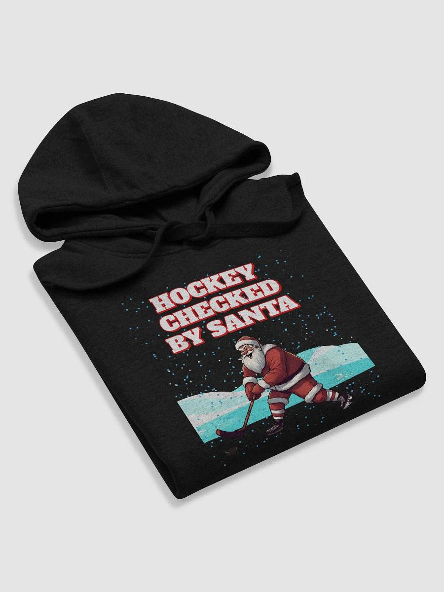 Hockey Checked By Santa Christmas Hoodie product image (29)