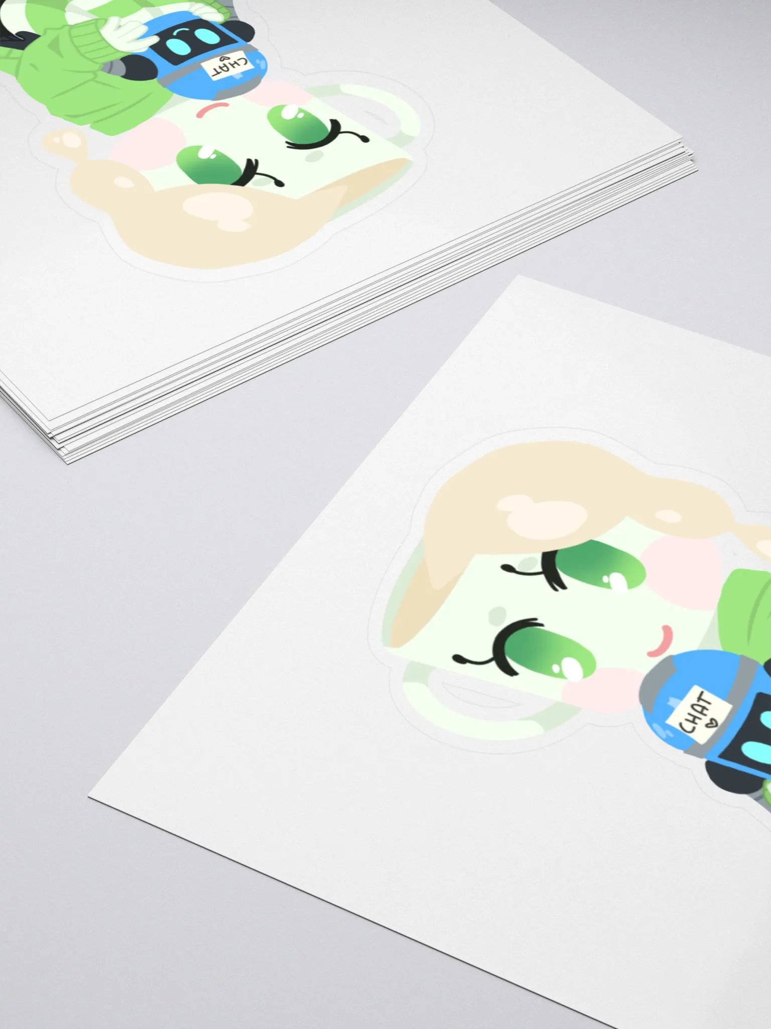 Meg and Chat Snuggle Sticker product image (4)