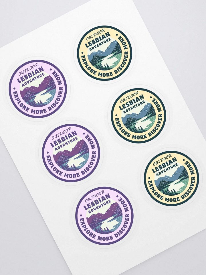 Outdoor Lesbian Adventure Sticker Set product image (1)