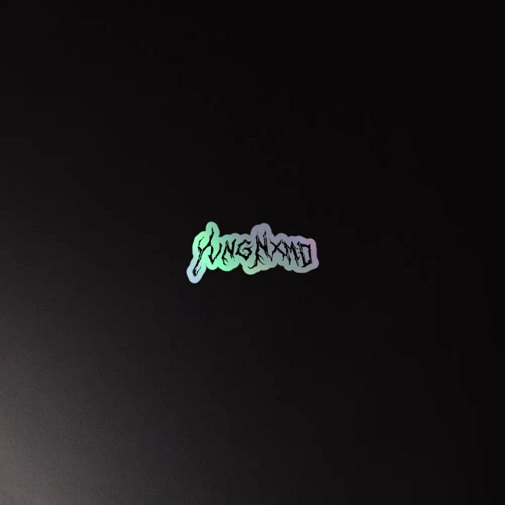 YvngNxmd Script Logo Holofoil Sticker product image (2)