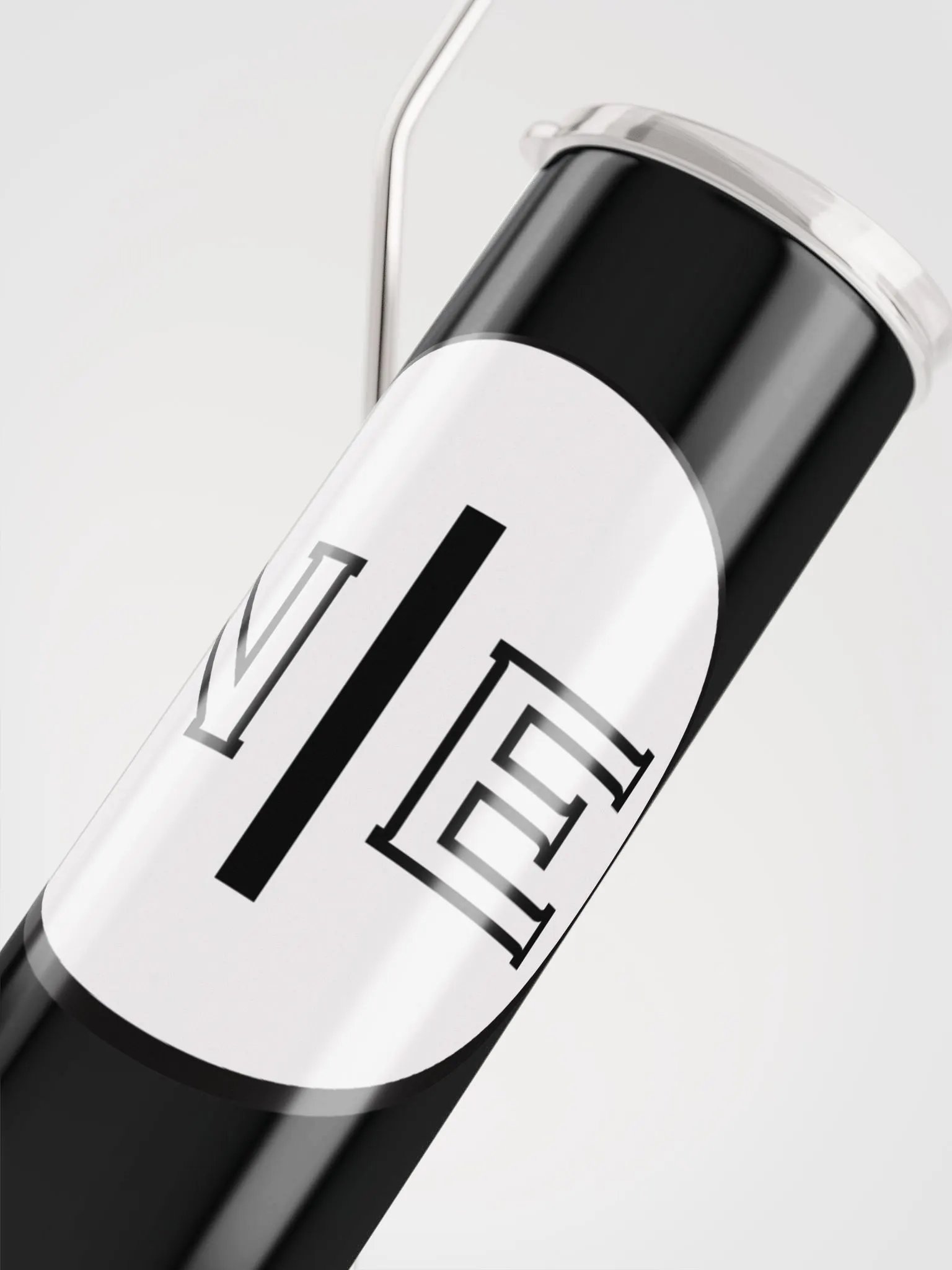 New Empire Stainless Steel Tumbler + Straw-Simple and Clean Logo product image (9)