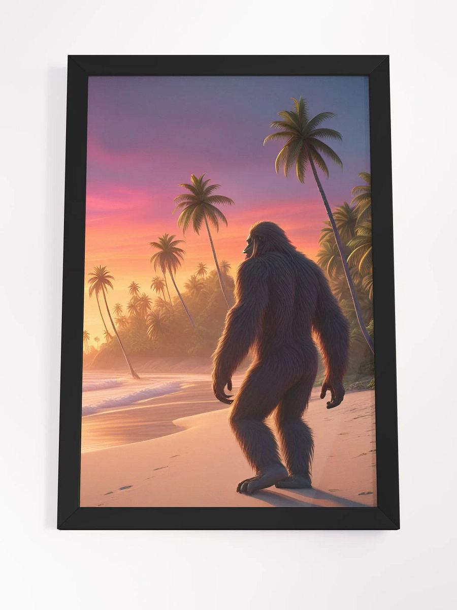 Bigfoot on the beach wall art product image (21)