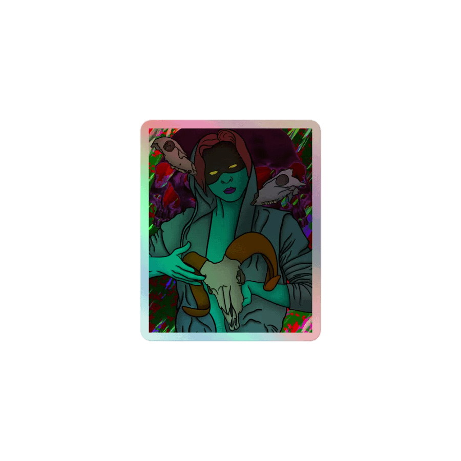 Skull Collector Holographic Sticker product image (1)