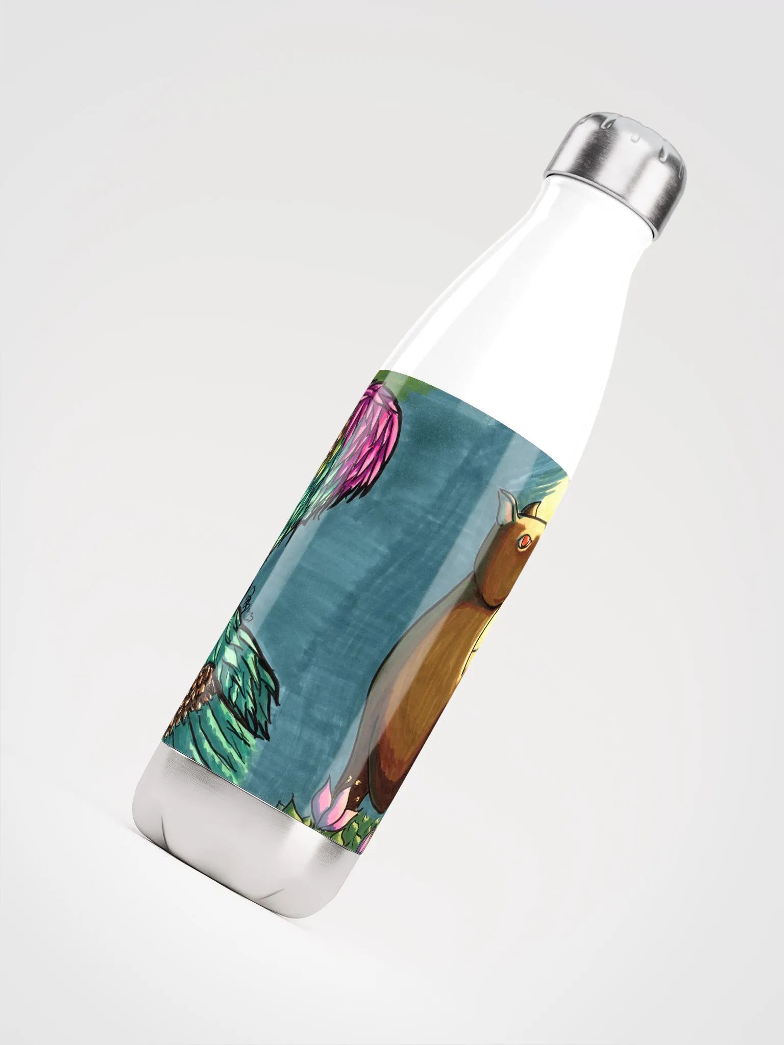 Fantasy Creatures Stainless Steel Water Bottle product image (4)
