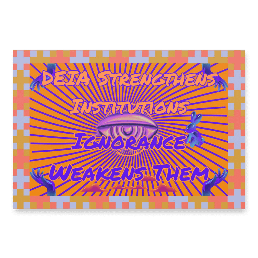 Hands Off DEIA, DEIA Strengthens Institutions, Protest Papers product image (1)