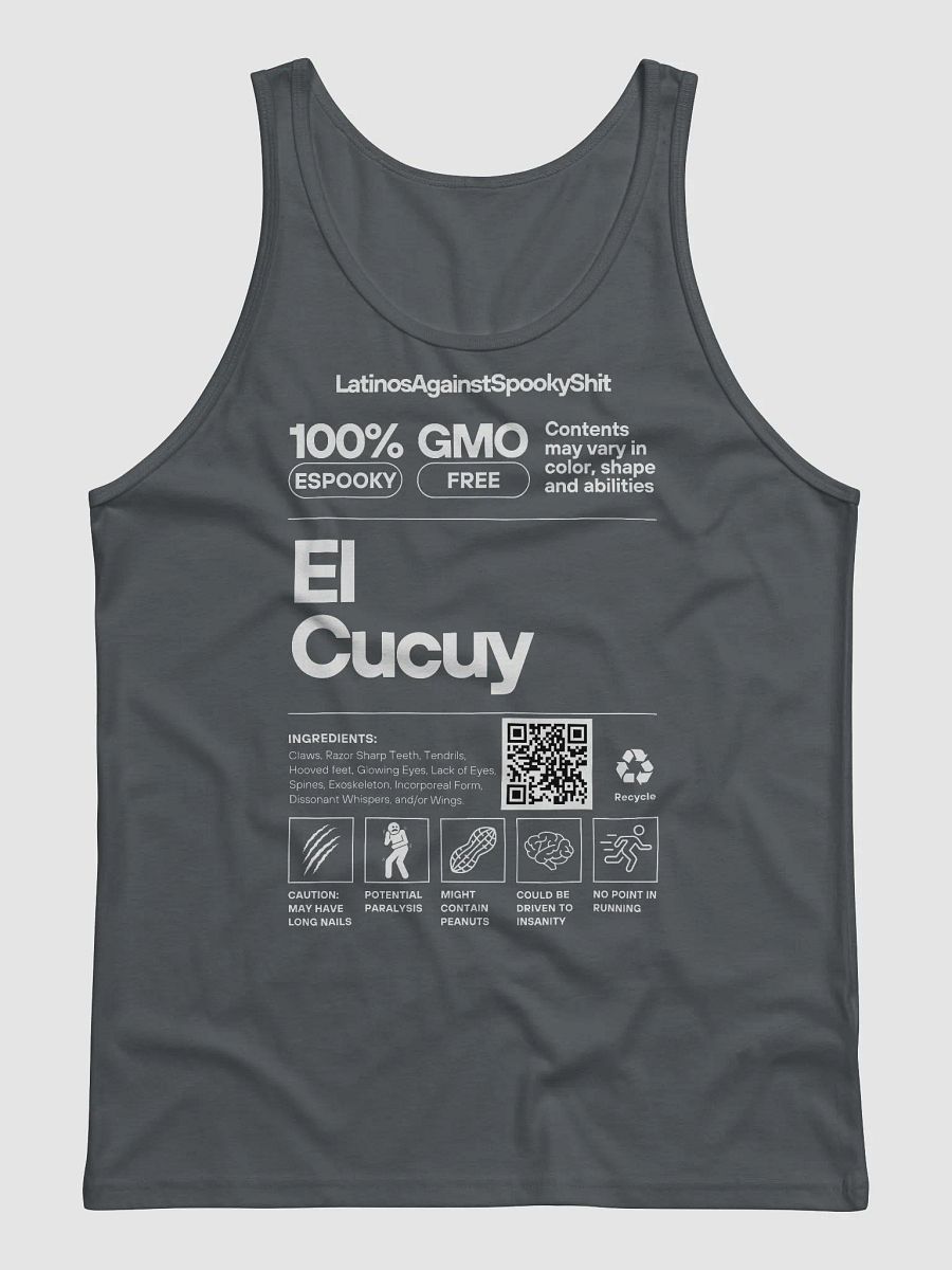 El Cucuy Nutrition Label Tank Top product image (1)