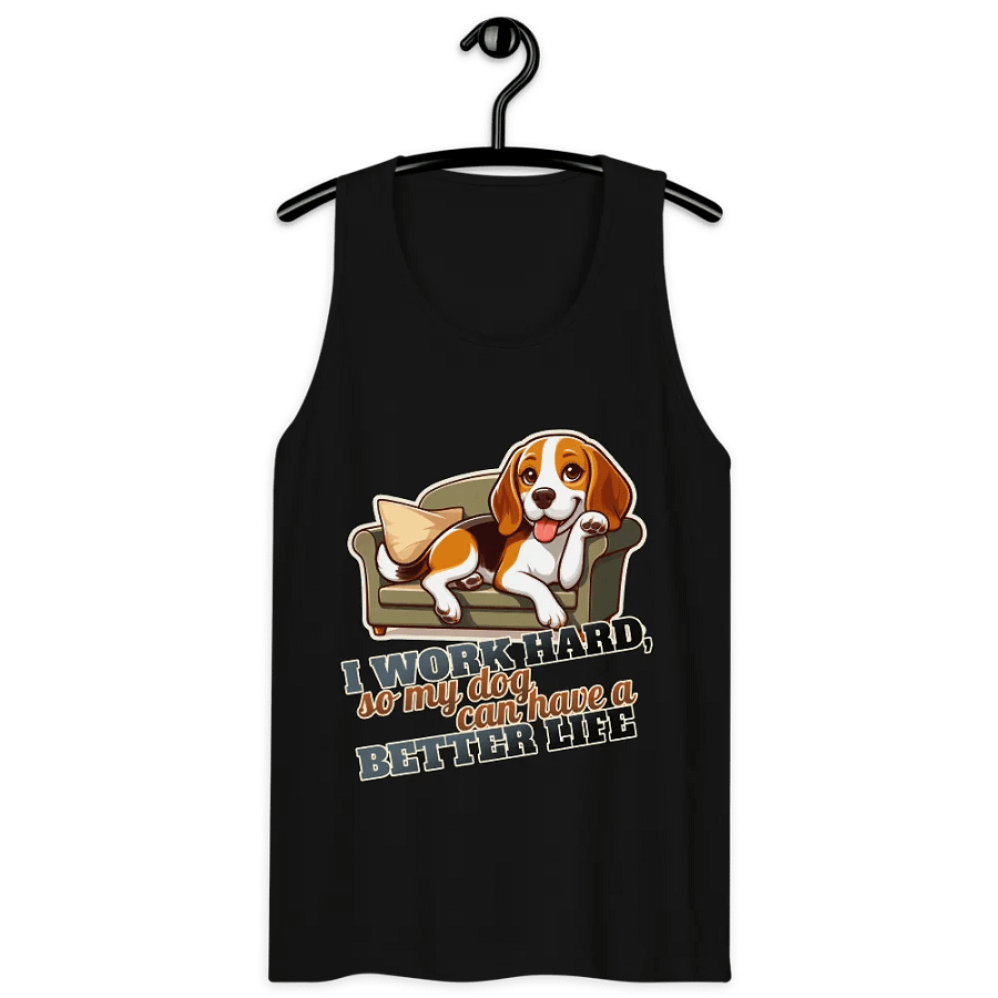 Work Hard - Beagle sofa - Tank top product image (16)