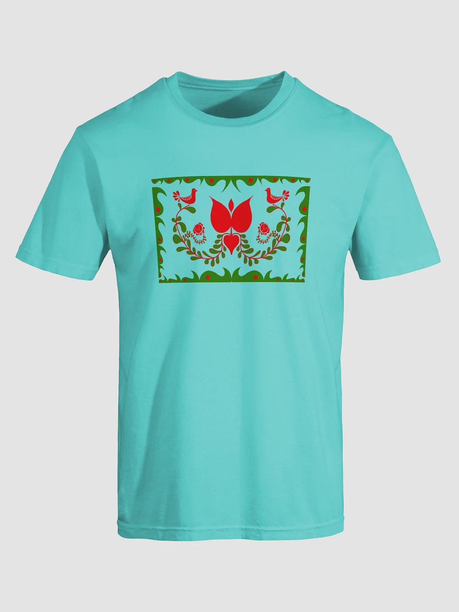 Hungarian Folk Art Red and Green T-Shirt product image (5)