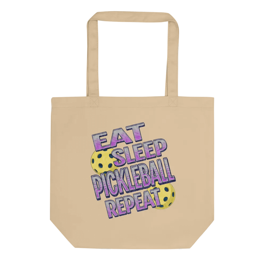 Eat Sleep Pickleball Repeat Angle Passion Eco Tote product image (1)