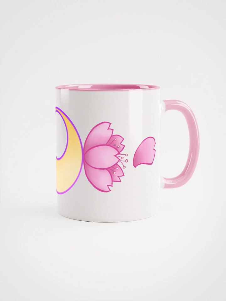 NEW Moonie Blossom mug with pink or yellow inside and handle product image (2)
