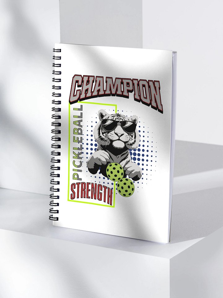 Champion Pickleball Strength Tiger Spiral Notebook product image (1)