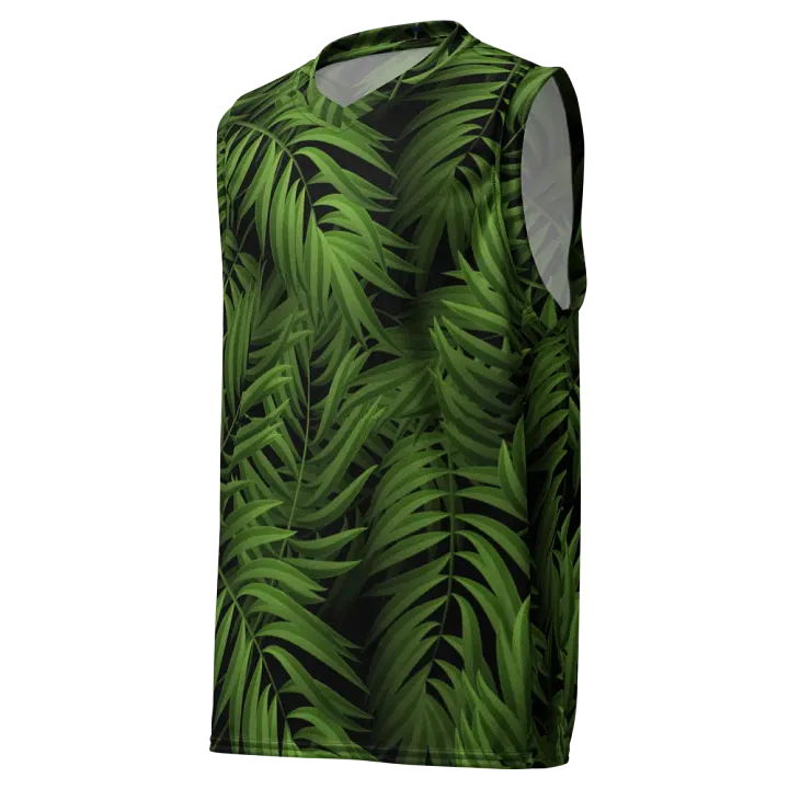 Tropical Leaf All-Over Print Basketball Jersey product image (1)