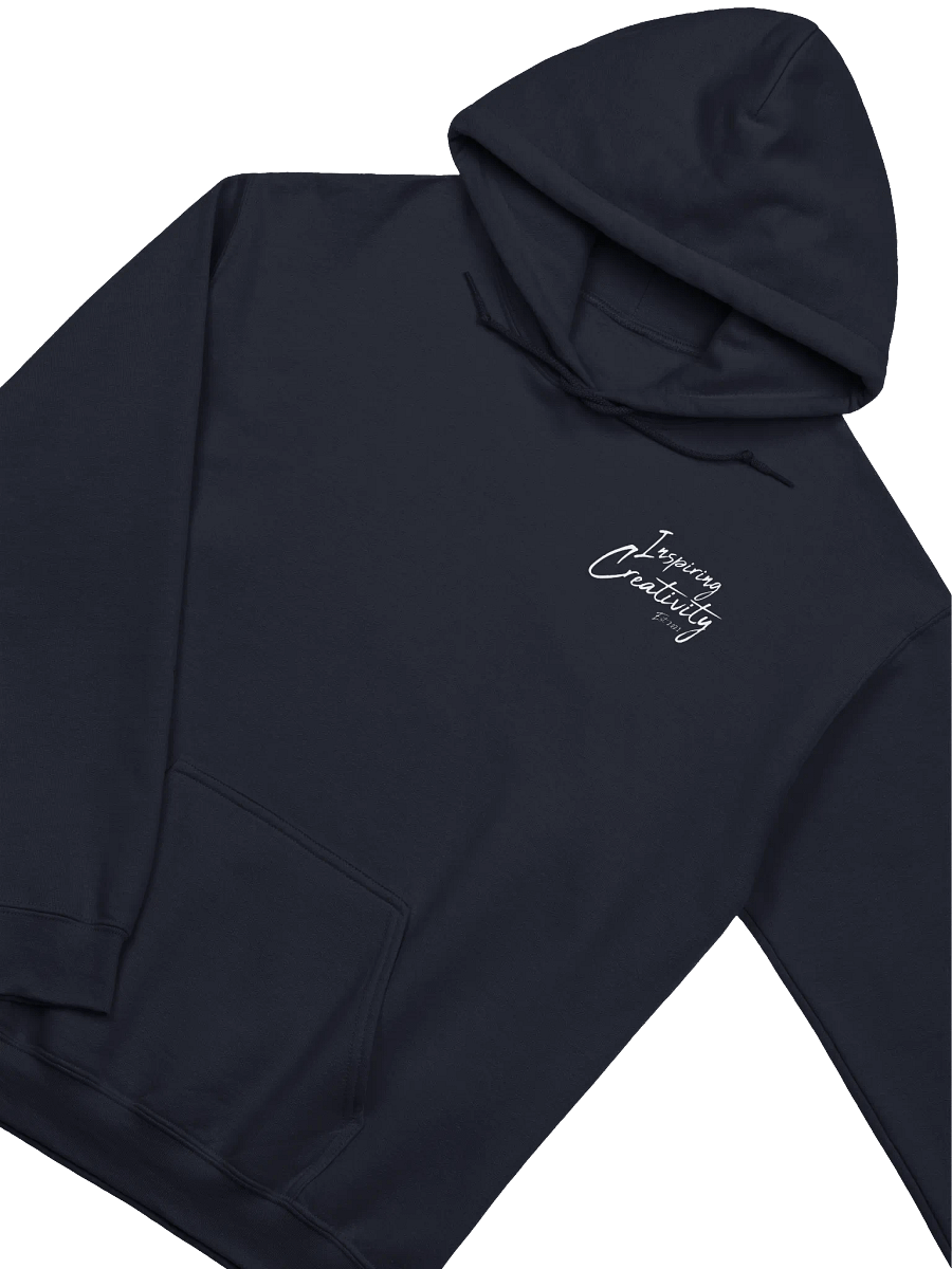 'Inspiring Creativity' (Spring-Lock Films) Graphic Cursive Hoodie - White Edition product image (3)
