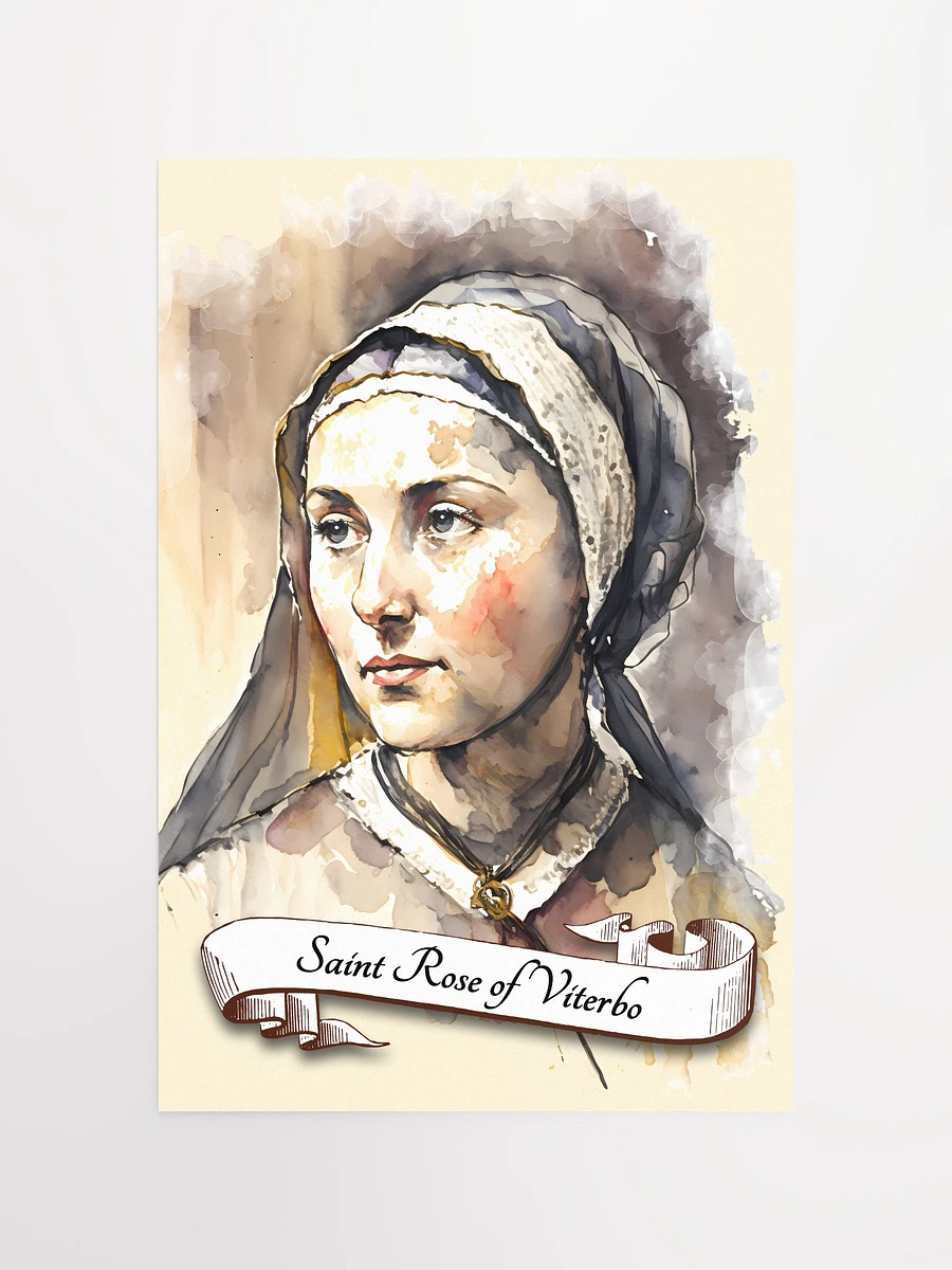 Saint Rose Of Viterbo Patron Saint of the City of Viterbo and of People in Exile Matte Poster product image (2)