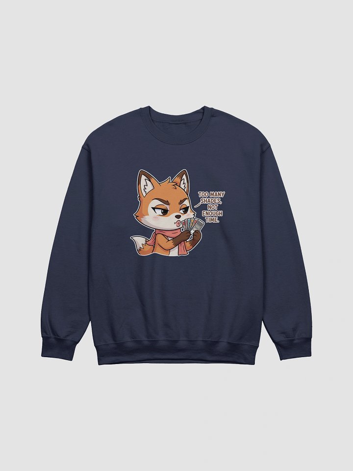 Fashionable Fox with Color Swatches Crewneck Sweatshirt product image (5)