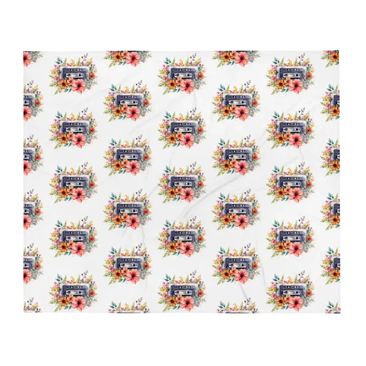 Cassette Flowers Blanket product image (1)