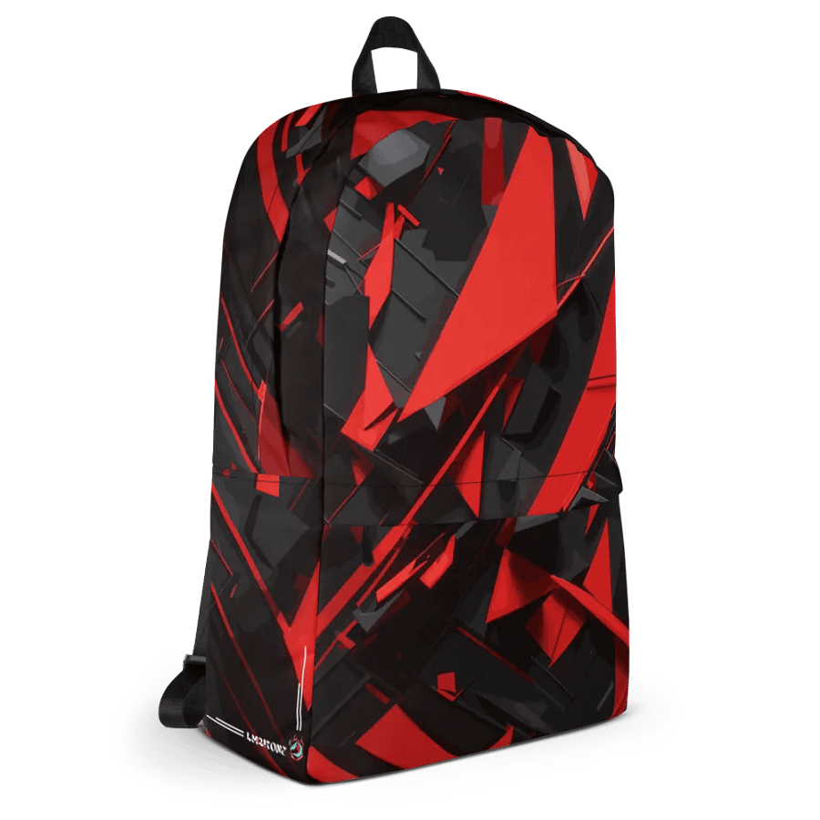 Dynamic Abstract Fragmented Red - All-Over Print Backpack product image (4)