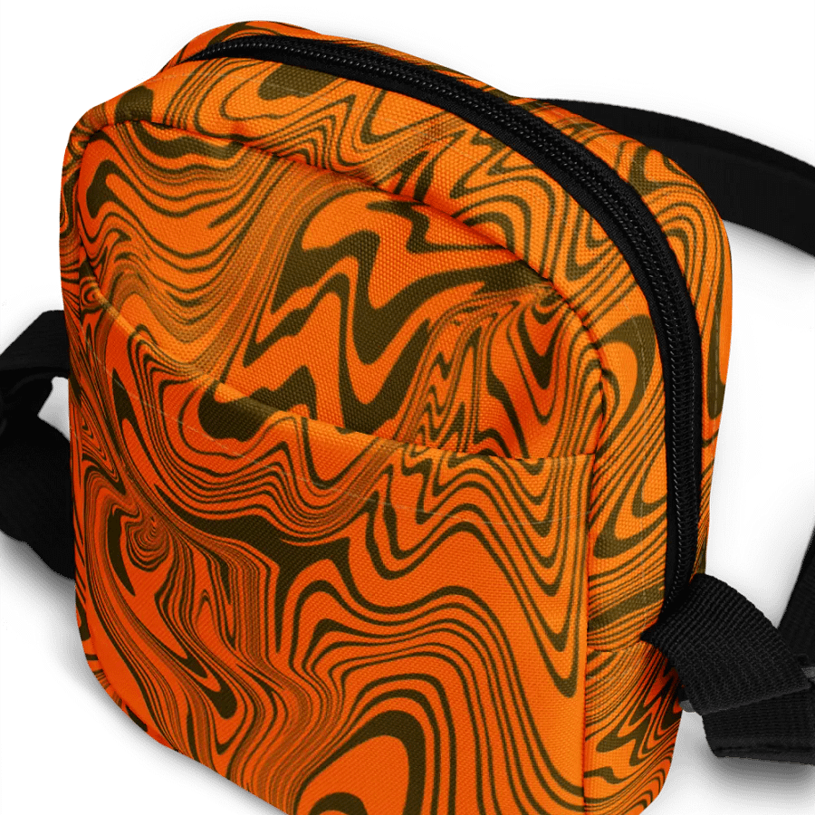 Utility Crossbody Bag - Abstract Orange Swirls product image (7)