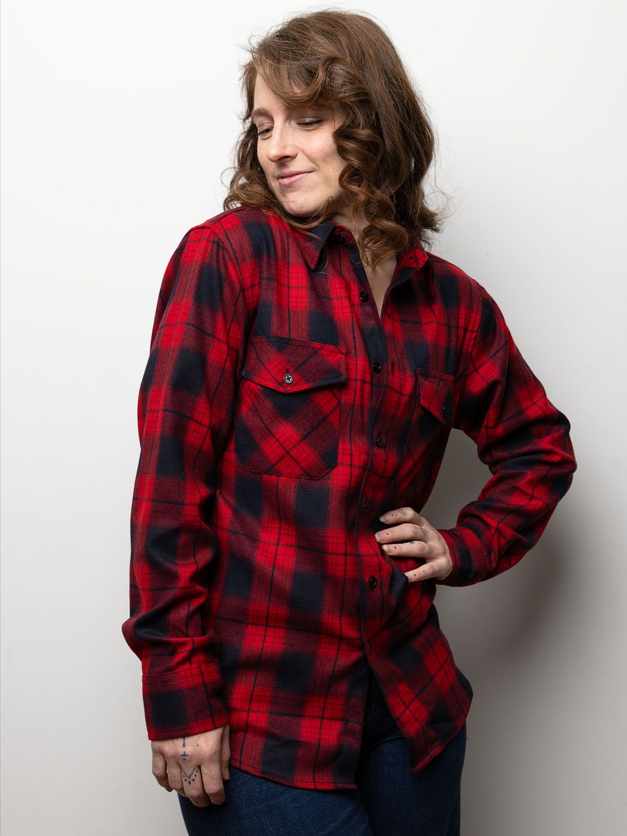 Flannel Button Up - Red/Black product image (9)